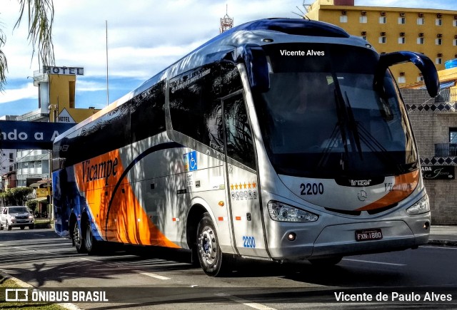 Vicampe Transportes e Turismo 2200 na cidade de Aparecida, São Paulo, Brasil, por Vicente de Paulo Alves. Número da foto: #7035845.