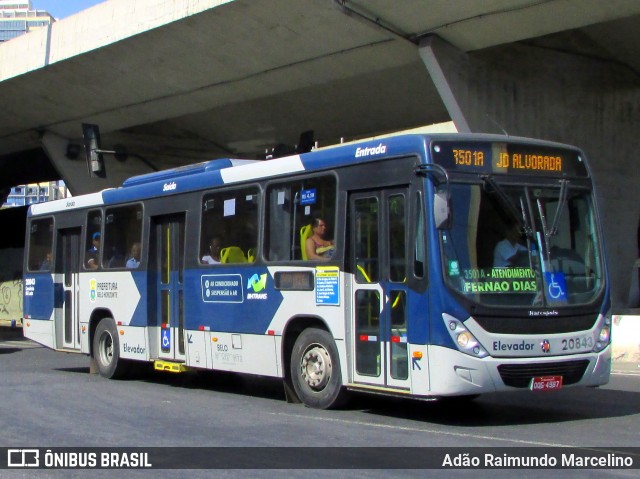 SM Transportes 20843 na cidade de Belo Horizonte, Minas Gerais, Brasil, por Adão Raimundo Marcelino. Número da foto: #7037223.