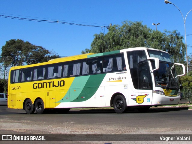 Empresa Gontijo de Transportes 12620 na cidade de Foz do Iguaçu, Paraná, Brasil, por Vagner Valani. Número da foto: #7035214.