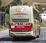 Transportes Única Petrópolis RJ 163.060 na cidade de Santos Dumont, Minas Gerais, Brasil, por Isaias Ralen. Número da foto: #:id.