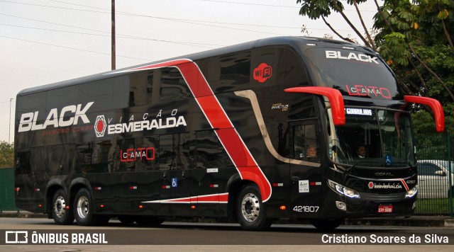 Viação Esmeralda Transportes 421807 na cidade de São Paulo, São Paulo, Brasil, por Cristiano Soares da Silva. ID da foto: 7039717.