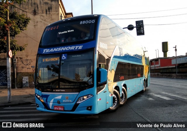 Transnorte - Transporte e Turismo Norte de Minas 88000 na cidade de Belo Horizonte, Minas Gerais, Brasil, por Vicente de Paulo Alves. ID da foto: 7041038.