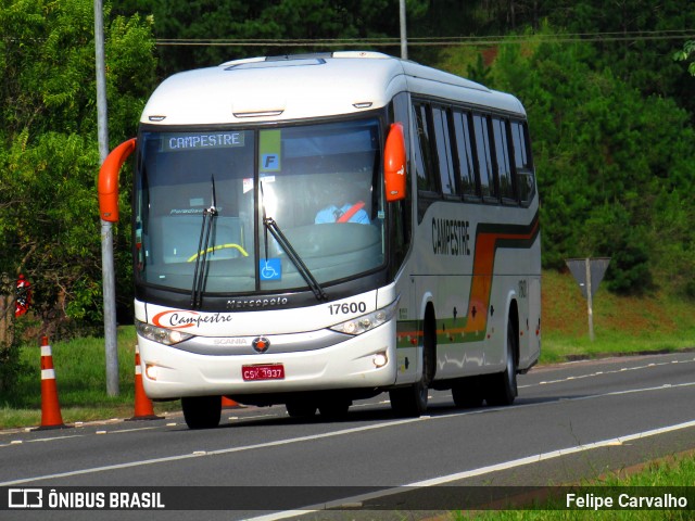 Viação Campestre 17600 na cidade de Atibaia, São Paulo, Brasil, por Felipe Carvalho. Número da foto: #7039277.
