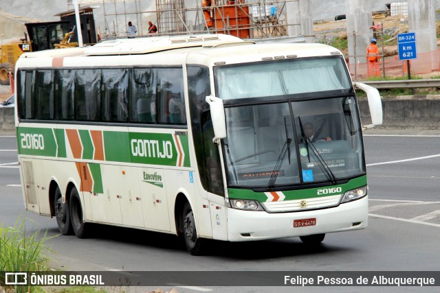 Empresa Gontijo de Transportes 20160 na cidade de Salvador, Bahia, Brasil, por Felipe Pessoa de Albuquerque. ID da foto: 7039052.