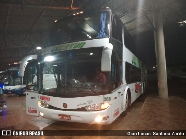 Eucatur - Empresa União Cascavel de Transportes e Turismo 3835 na cidade de Porto Velho, Rondônia, Brasil, por Gian Lucas  Santana Zardo. Número da foto: #7039657.