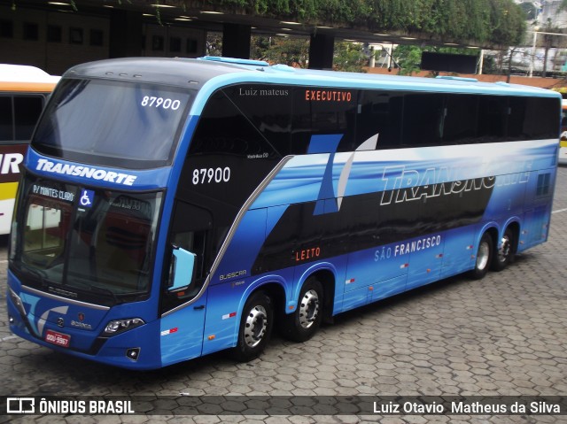 Transnorte - Transporte e Turismo Norte de Minas 87900 na cidade de Belo Horizonte, Minas Gerais, Brasil, por Luiz Otavio Matheus da Silva. ID da foto: 7040313.