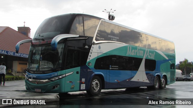 Marlim Azul Turismo 3434 na cidade de Aparecida, São Paulo, Brasil, por Alex Ramos Ribeiro. Número da foto: #7040675.