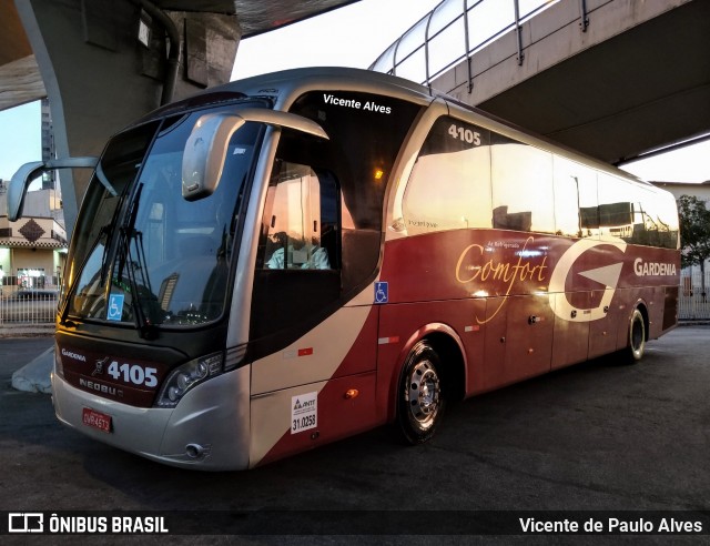 Expresso Gardenia 4105 na cidade de Belo Horizonte, Minas Gerais, Brasil, por Vicente de Paulo Alves. Número da foto: #7041064.