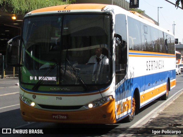 Viação Sertaneja 710 na cidade de Belo Horizonte, Minas Gerais, Brasil, por Igor Policarpo. ID da foto: 7042229.