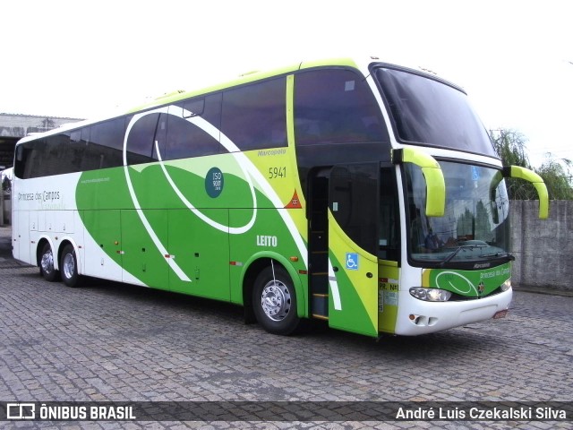 Expresso Princesa dos Campos 5941 na cidade de Ponta Grossa, Paraná, Brasil, por André Luis Czekalski Silva. Número da foto: #7042480.