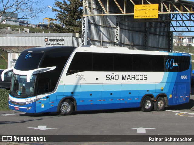 Expresso São Marcos 1990 na cidade de Caxias do Sul, Rio Grande do Sul, Brasil, por Rainer Schumacher. Número da foto: #7043437.