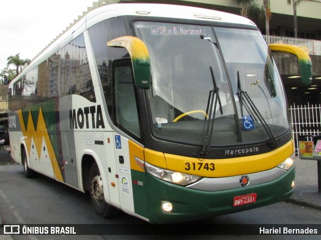 Viação Motta 31743 na cidade de Belo Horizonte, Minas Gerais, Brasil, por Hariel Bernades. Número da foto: #7043582.