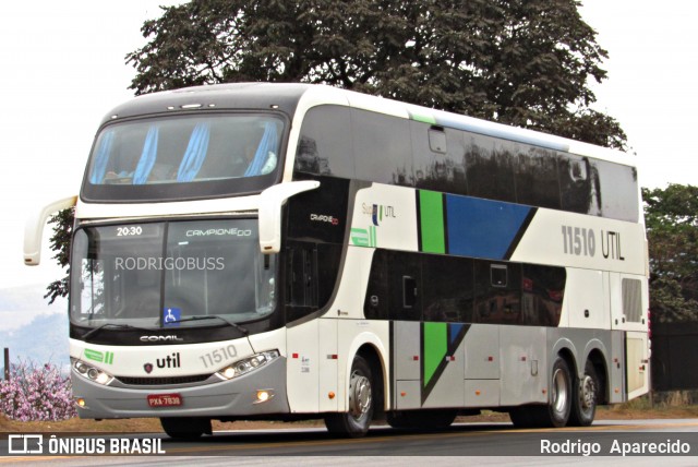 UTIL - União Transporte Interestadual de Luxo 11510 na cidade de Congonhas, Minas Gerais, Brasil, por Rodrigo  Aparecido. ID da foto: 7046353.