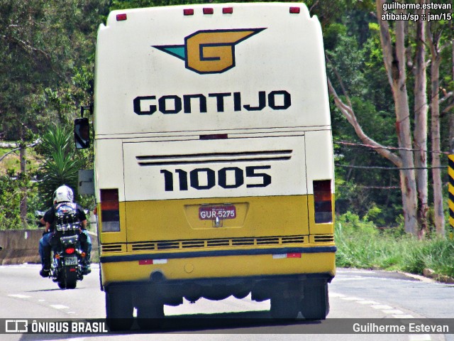 Empresa Gontijo de Transportes 11005 na cidade de Atibaia, São Paulo, Brasil, por Guilherme Estevan. Número da foto: #7046639.
