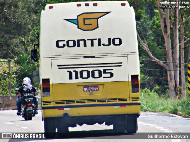 Empresa Gontijo de Transportes 11005 na cidade de Atibaia, São Paulo, Brasil, por Guilherme Estevan. ID da foto: 7046639.