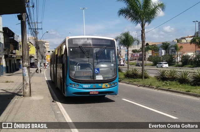 Metropolitana Transportes e Serviços 11027 na cidade de Cariacica, Espírito Santo, Brasil, por Everton Costa Goltara. Número da foto: #7044314.